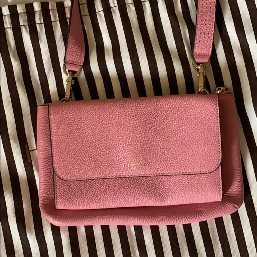 HENRI BENDEL PINK CROSSBODY BAG PURSE WALLET